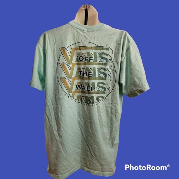 Vans Green T-Shirt Men's‎ Size M (J97) - Picture 2 of 2